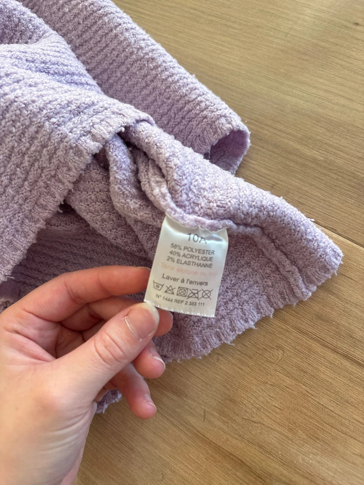 Lilac turtleneck sweater FPC size 10 years – photo 3